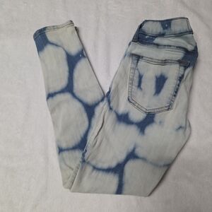 abercrombie kids Blue Tie-Dye Jeggings